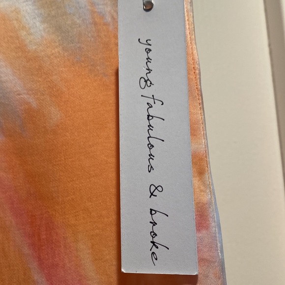 NWT Young, Fabulous & Broke satin pants size small. Silky and GORGEOUS! 💋💋 - Picture 4 of 7